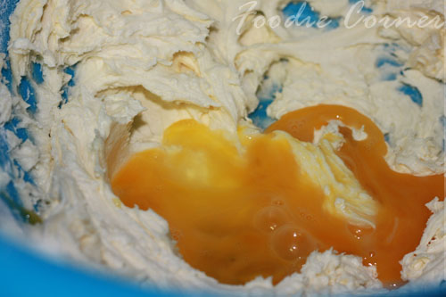 egg to the butter mixture